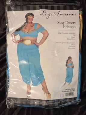 Sexy Desert Arabian Princess 3 Piece Costume 3XL-4XL